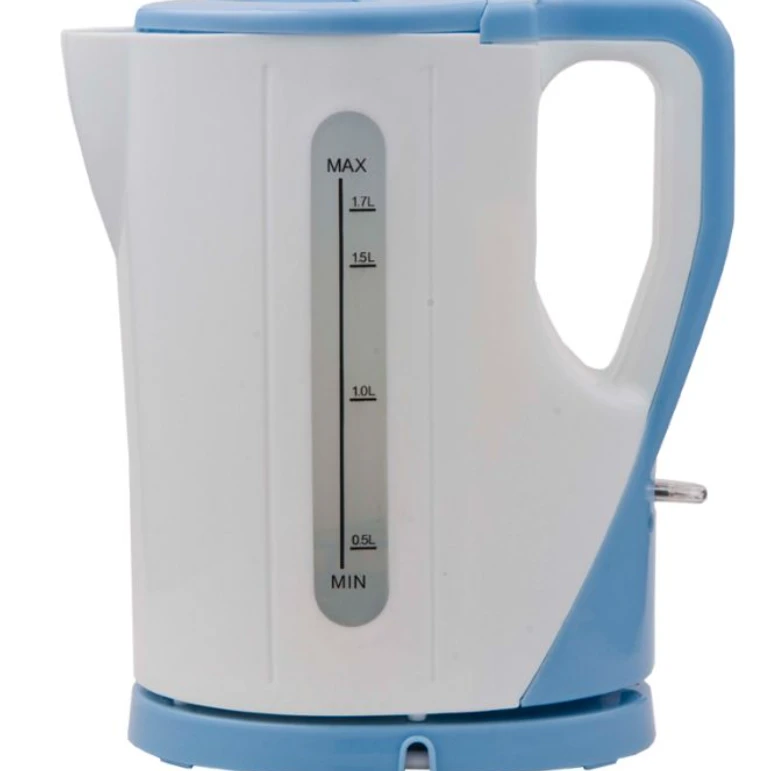 Cordless Electric Kettle 1.7 Liters White and Blue - RM/325 Kitchen Appliances Electric Kettles