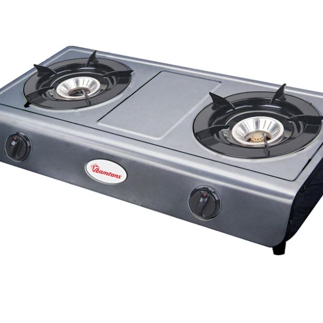 Gas Cooker 2 Burner Teflon - RG/515 Kitchen Appliances Portable Cooking Stoves