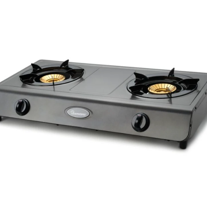 Gas Cooker 2 Burner Teflon - RG/501 Kitchen Appliances Portable Cooking Stoves
