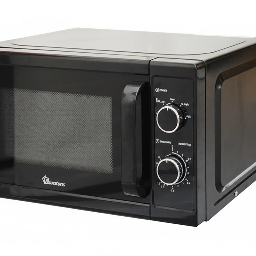 20 Liters Manual Microwave Black - RM/672 Kitchen Appliances Microwave Ovens