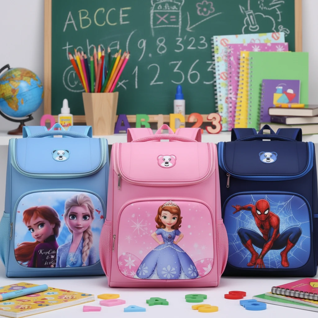 Big Size Cartoon Themed School Bags School Supplies School Backpacks