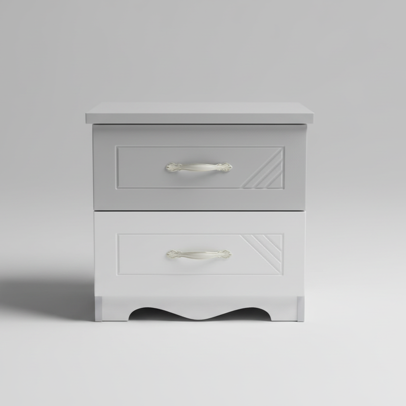 Solid Wood Bedside Table Nightstand Nordic Light Luxury