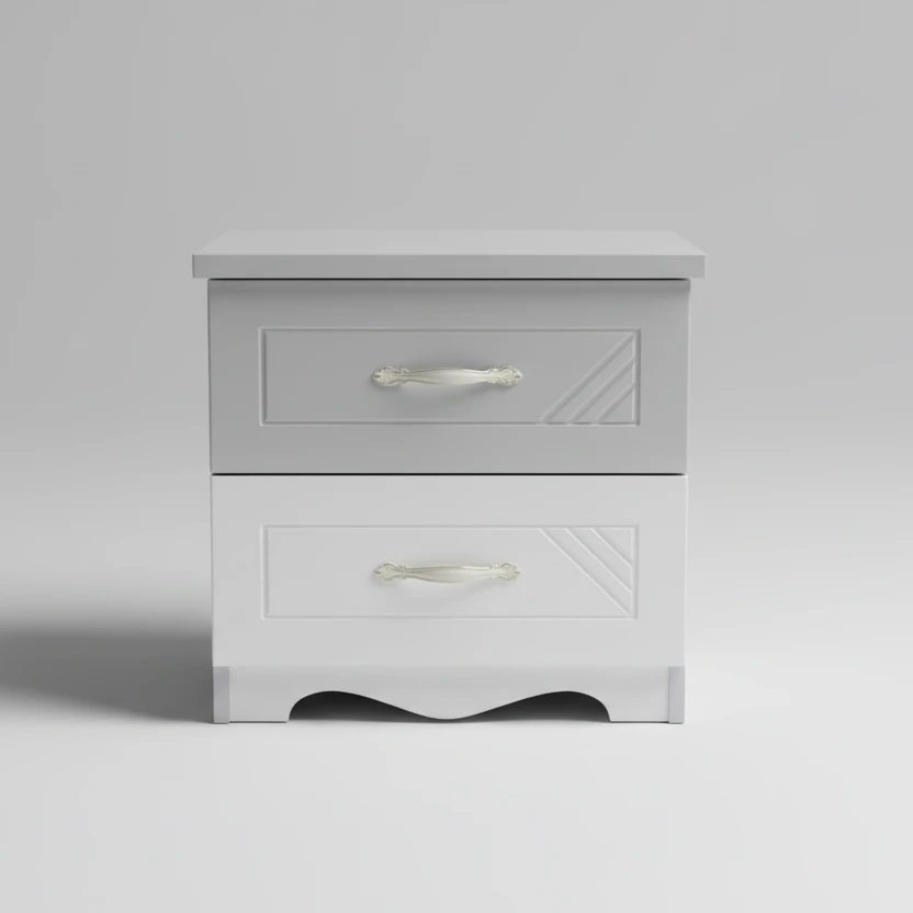 Solid Wood Bedside Table Nightstand Nordic Light Luxury Furniture Nightstands