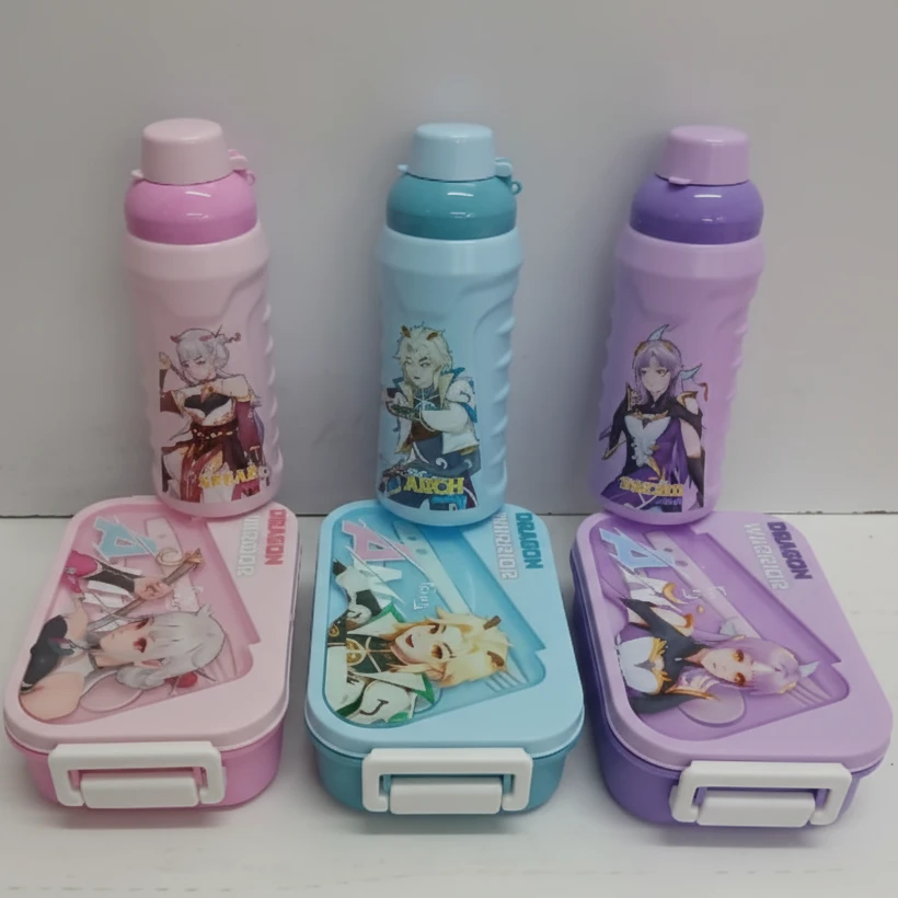 Gift Pack Snack Set 1000ml Snack Box with 500ml Water Bottle BPA Free Kitchen & Dining Lunch Box Sets
