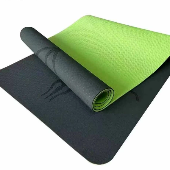 Two-Tone Quality Yoga Mat with Storage Bag Sports & Fitness Yoga & Pilates Mats