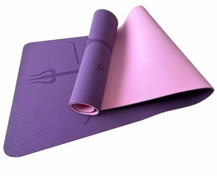 Two-Tone Quality Yoga Mat with Storage Bag