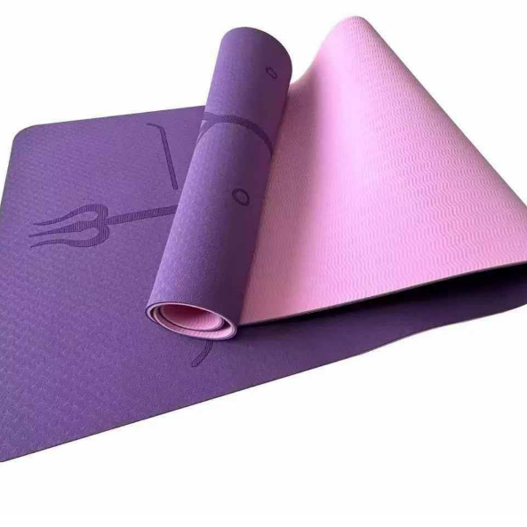 Two-Tone Quality Yoga Mat with Storage Bag Sports & Fitness Yoga & Pilates Mats