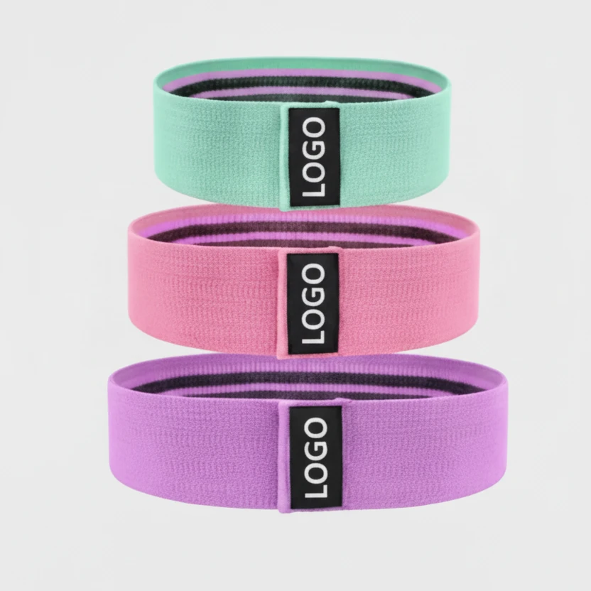 Resistant Hip Booty Bands Glute and Thigh Workout Bands Set of 3 Sports & Fitness Exercise Bands & Loops