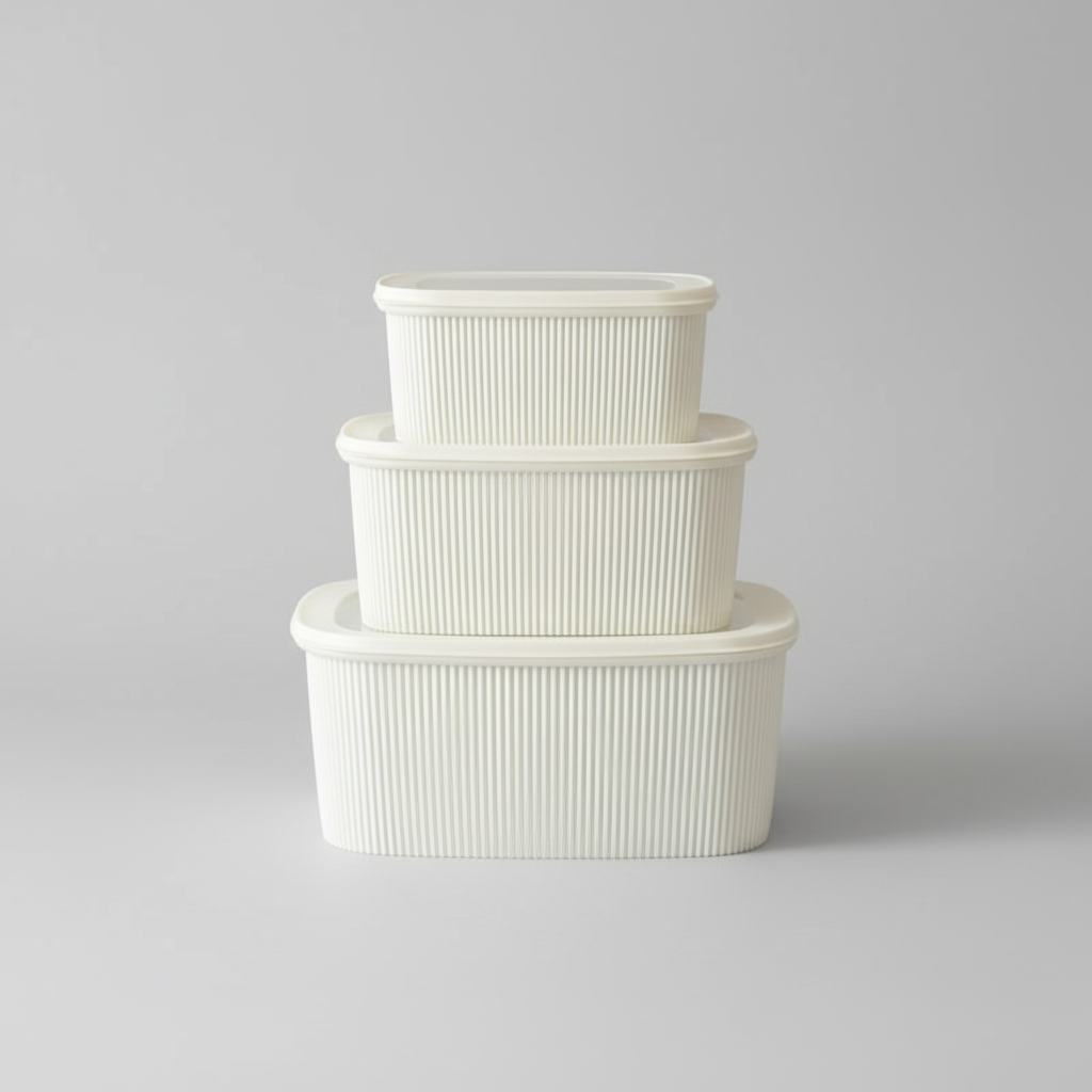 3pcs Multipurpose Storage Containers Set Leak Proof