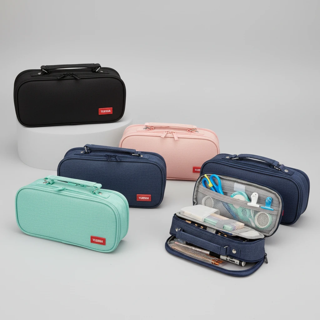 Large Capacity Portable Excellent Quality Pencil Pouch Organizer Stationery Pen & Pencil Cases