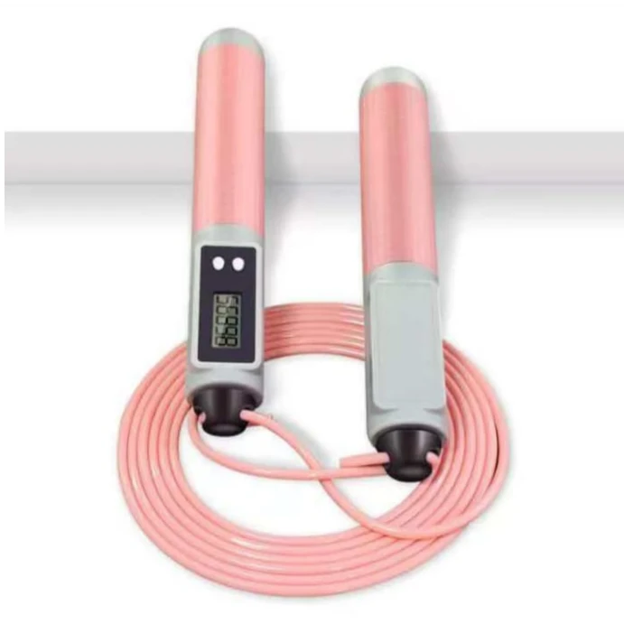 Fitness Cordless Jump Rope - Tracks Skips Adjustable Height Health & Beauty Jump Ropes