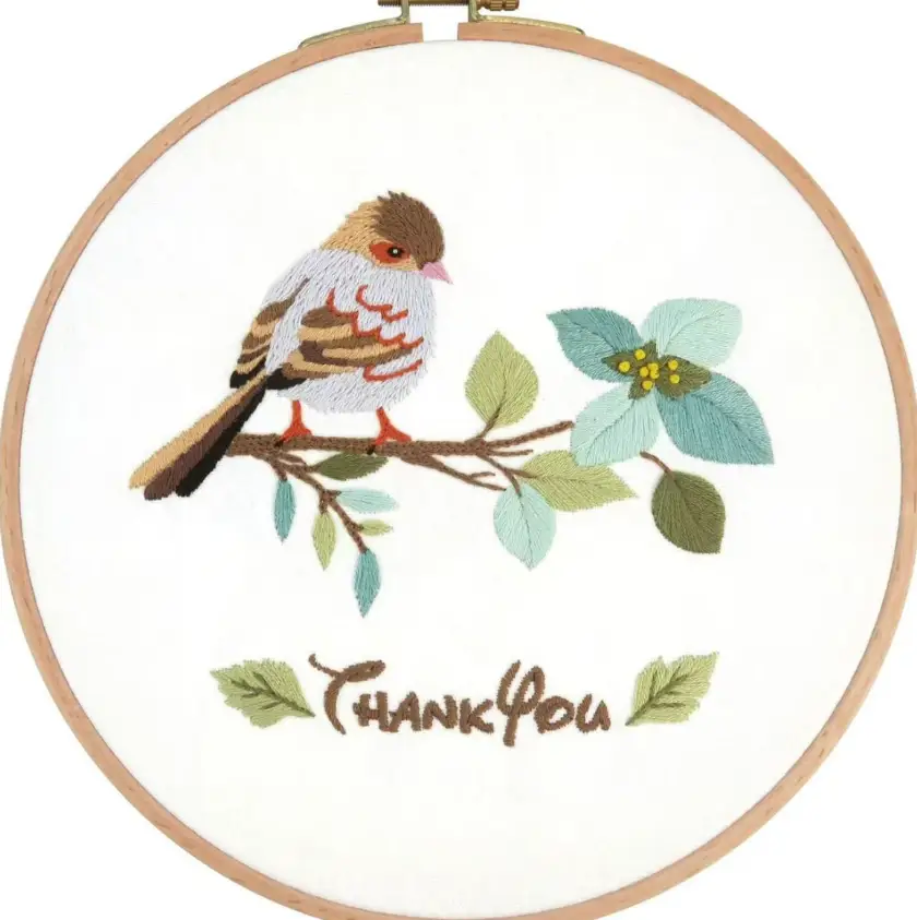 Cross Stitch Embroidery Kit - 20cm Hoop Craft Kit Needlecraft Kits