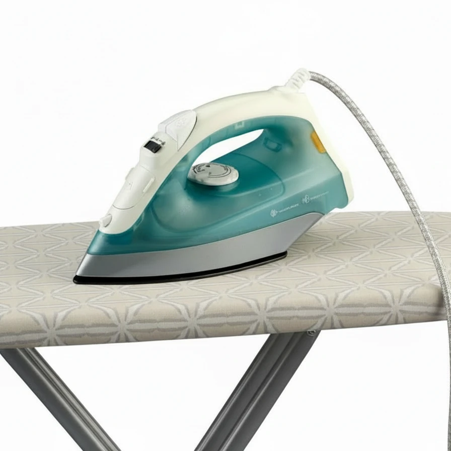 Green and White Steam Iron RM/306 – 1200W Non-Stick Soleplate with Dry, Spray & Steam Functions steamed iron Irons