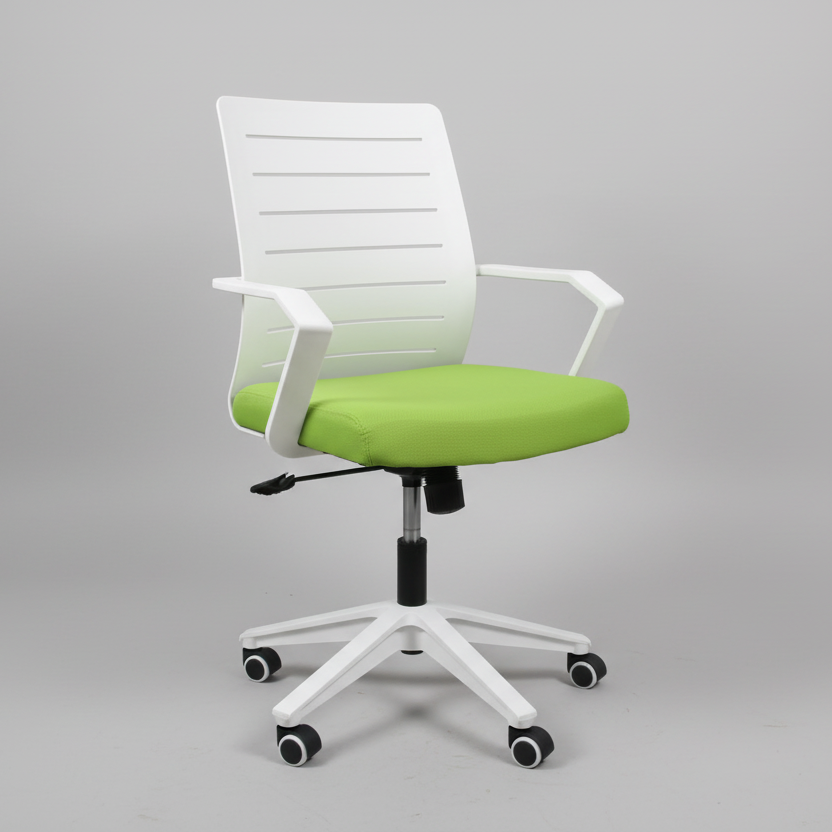 Modern Office Chair - Green and White