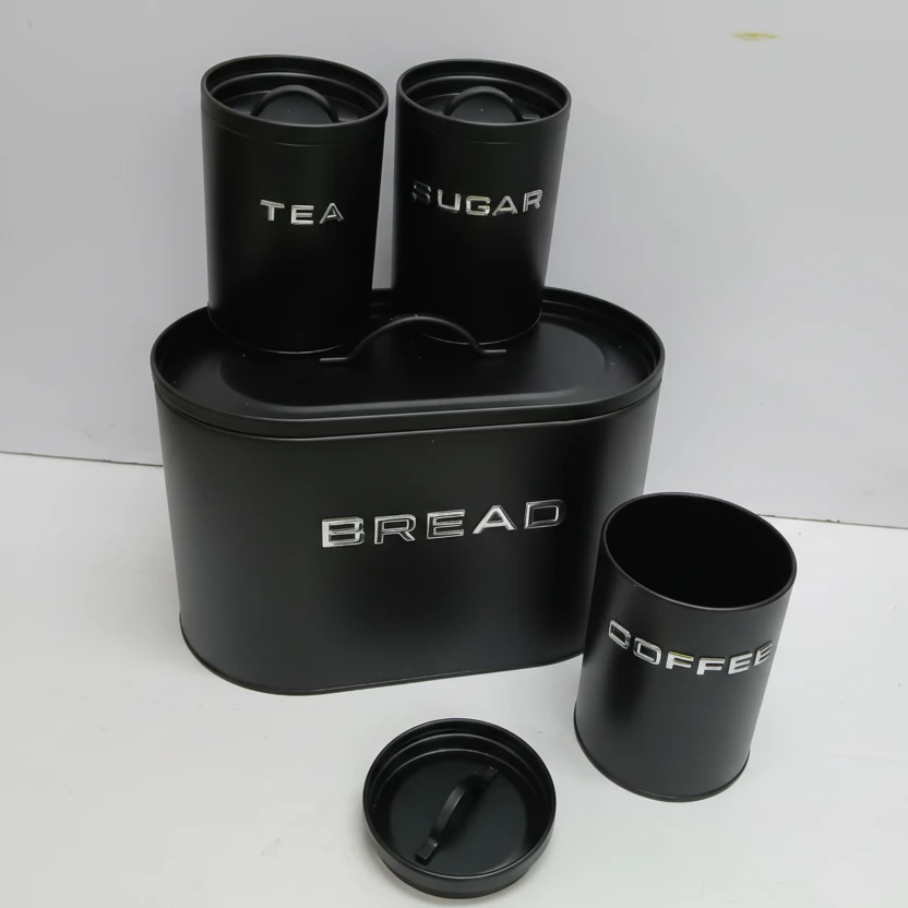 Unique and Elegant Bread Storage Bin with 3 Piece Canisters Kitchen & Dining Bread Boxes & Bags