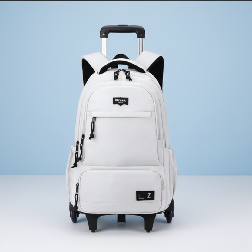 Rolling Trolley School Bag Waterproof Wheeled Backpack 43x23x34cm Bags & Luggage School Backpacks