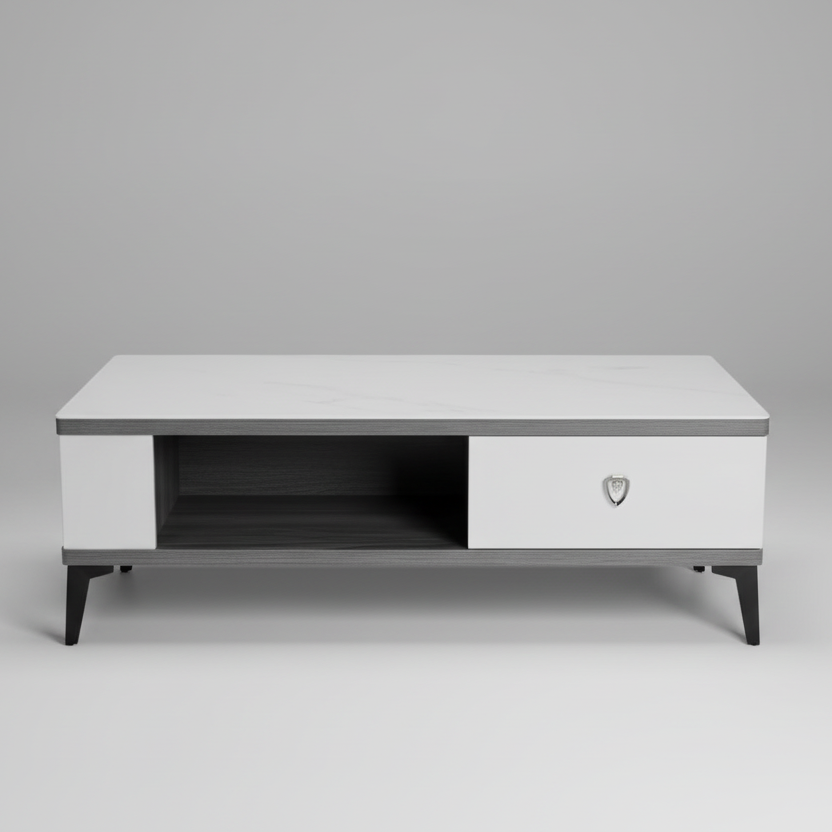 Sleek Modern Coffee Table with Storage Drawer