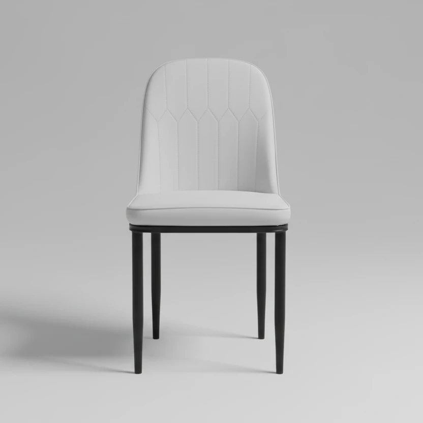 Dining Chair - Modern Upholstered Design with Black Legs Furniture Kitchen & Dining Room Chairs