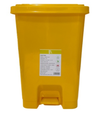 Dustbin - HM-BA86B BA Step-On 30L Black