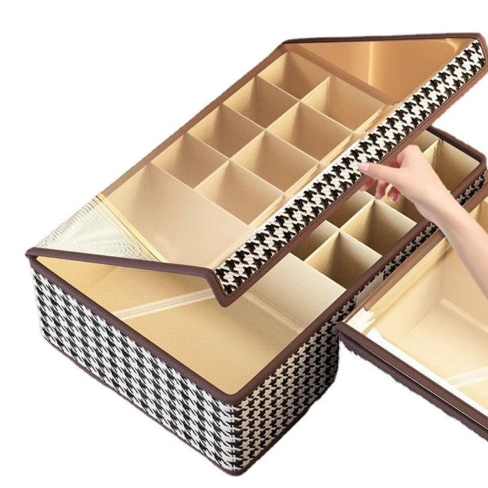 17 Grid Foldable Undergarment Organizer Storage Box Home Organization Closet Organizers