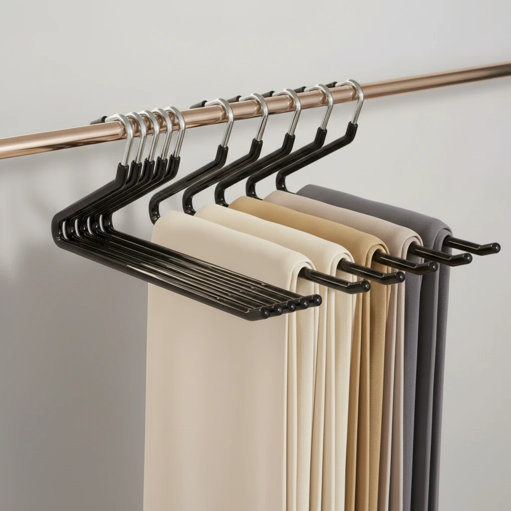 Z-Shaped Anti-Slip Heavy Duty Jeans Trouser Hanger 10 Pieces Space Saving Home & Garden Hangers