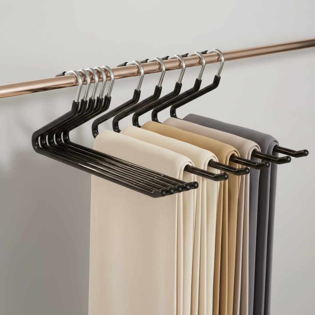 Z-Shaped Anti-Slip Heavy Duty Jeans Trouser Hanger 10 Pieces Space Saving