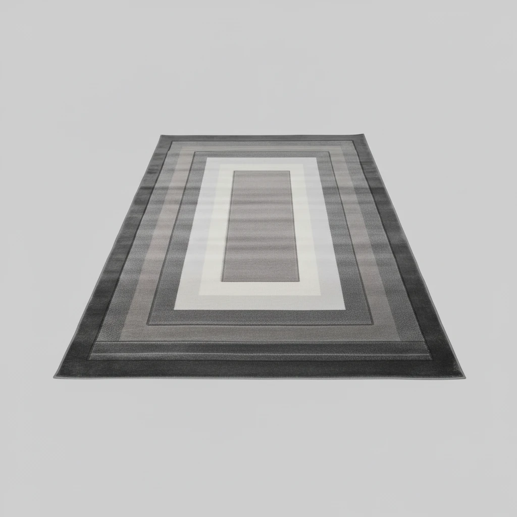 Paris Carpets Modern Design Abstract Patterns Grey Black White 7x10 Feet Home & Garden Rugs