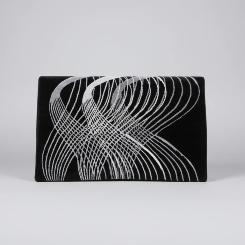 Paris Carpets Modern Design Abstract Patterns Grey Black White 7x10 Feet Home & Garden Rugs