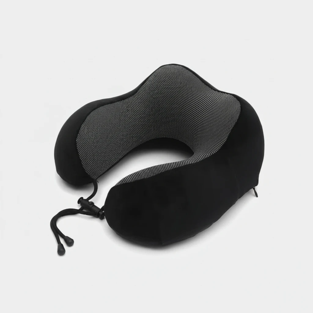 Memory Foam Travelling Neck Support Pillow U-Shape with Adjustable Strap Travel & Luggage Travel Pillows