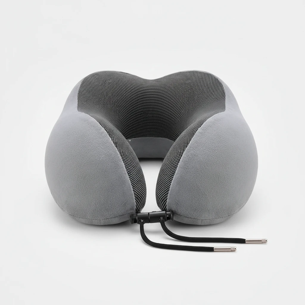 Memory Foam Travelling Neck Support Pillow U-Shape with Adjustable Strap Travel & Luggage Travel Pillows