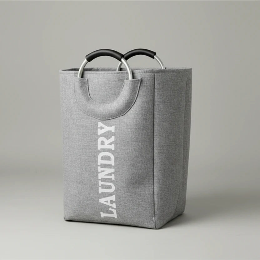 Large Laundry Basket with Handles Foldable Storage 49x33x28cm Home & Garden Laundry Baskets