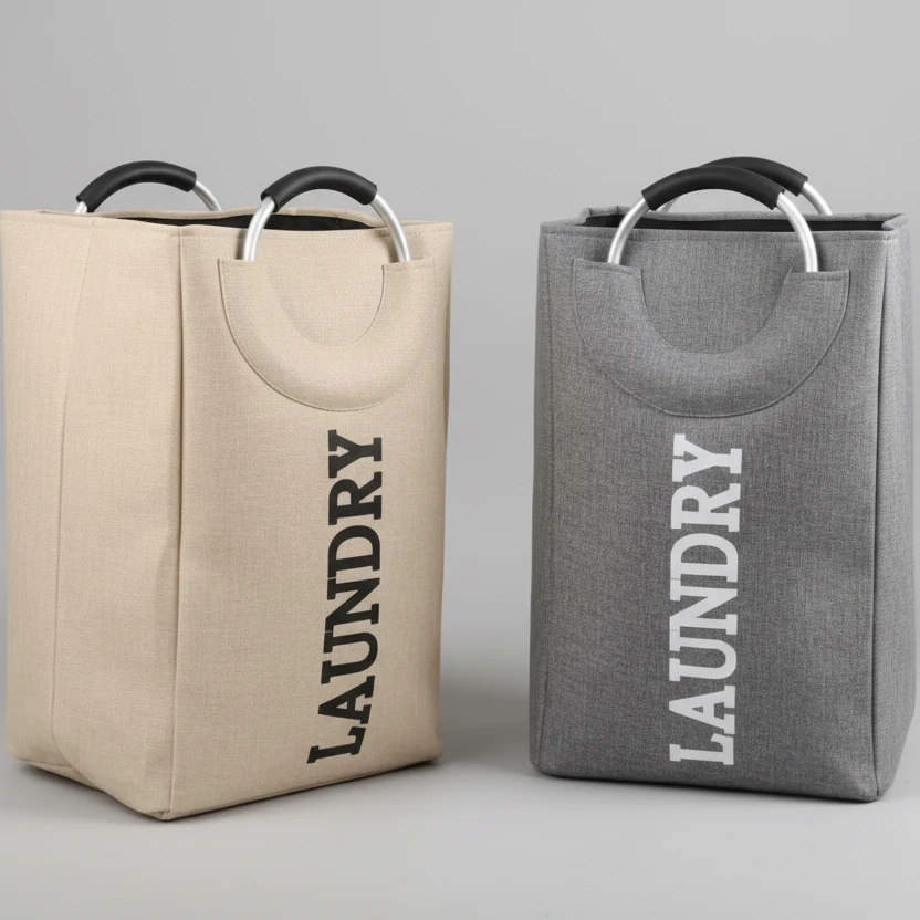Large Laundry Basket with Handles Foldable Storage 49x33x28cm Home & Garden Laundry Baskets