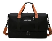 BEICHAO Large Oxford Duffle Travel Gym Bag 46x25x28cm Bottom Shoe Compartment Waterproof Unisex Army Green Orange Beige Bags & Accessories Gym Duffel Bags