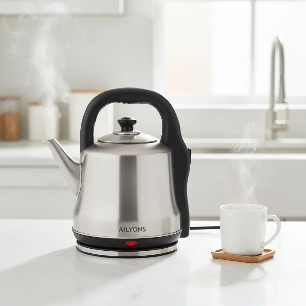 Electric Kettle - Ailyons 5.7L Stainless Steel Fast Boil with Auto Shut-Off Silver Electronics Electric Kettles