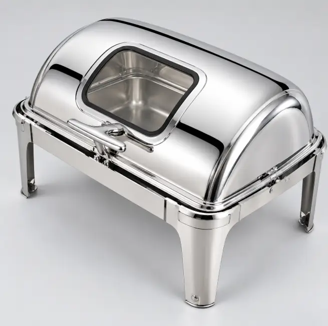 Premium Stainless Steel Chafing Dish with Glass Lid Chafing Dish Chafing Dishes