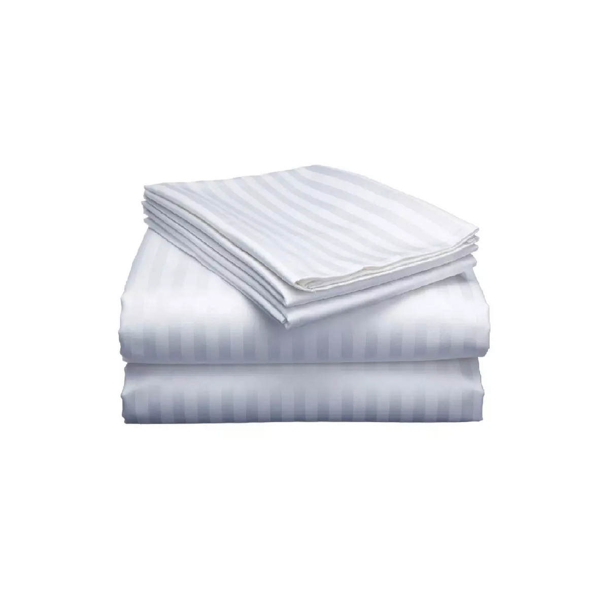 Set of 2 Striped Cotton Bedsheets 6x6 Size Includes 2 Bedsheets & 2 Pillowcases