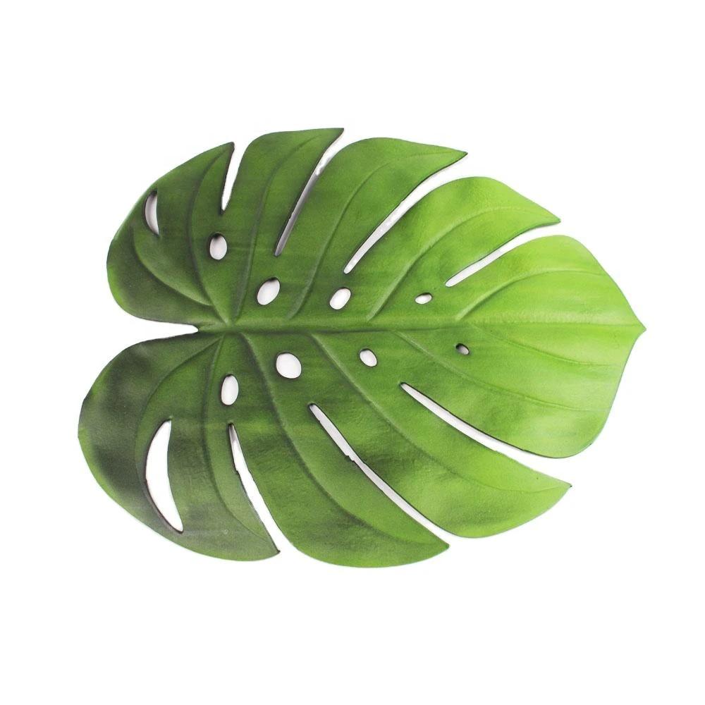 Green Leaf Placemats Set | 6-Piece EVA Material, Unique & Durable Table linen Placemats