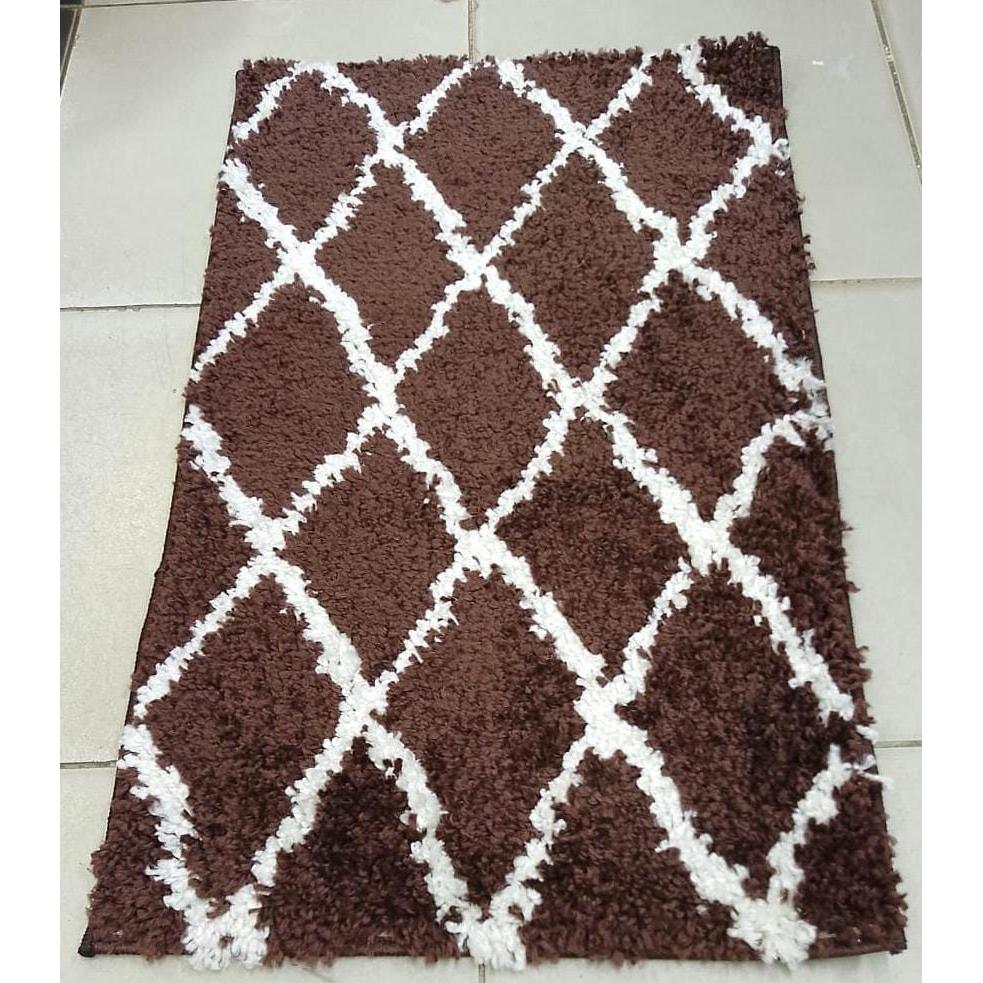 Shaggy Doormat | Soft & Absorbent | Size 50x80 cm | Stylish Entrance Rug for Home