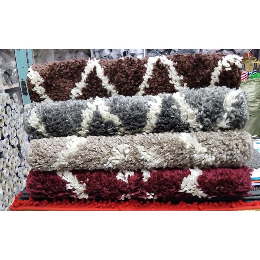 Shaggy Doormat | Soft & Absorbent | Size 50x80 cm | Stylish Entrance Rug for Home