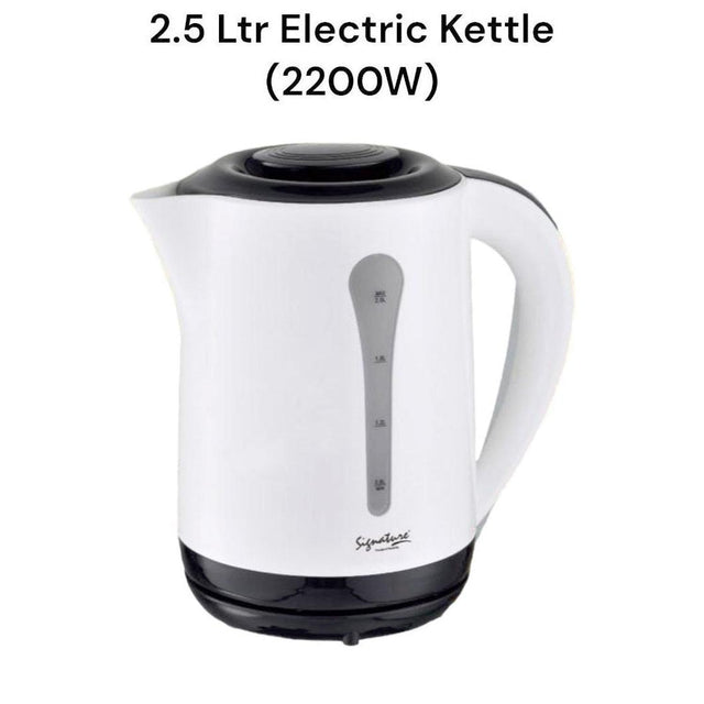 Signature 2.5 Litre Cordless Electric Kettle Water Heater