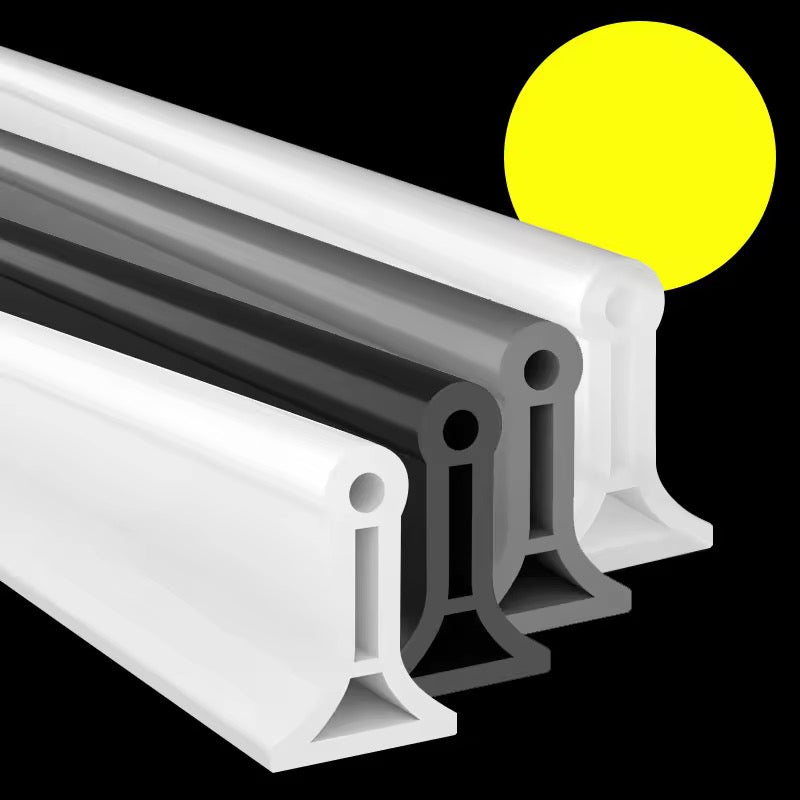 Silicone Shower Barrier | Bathroom Water Stopper Dam, Bottom Sealing Strip