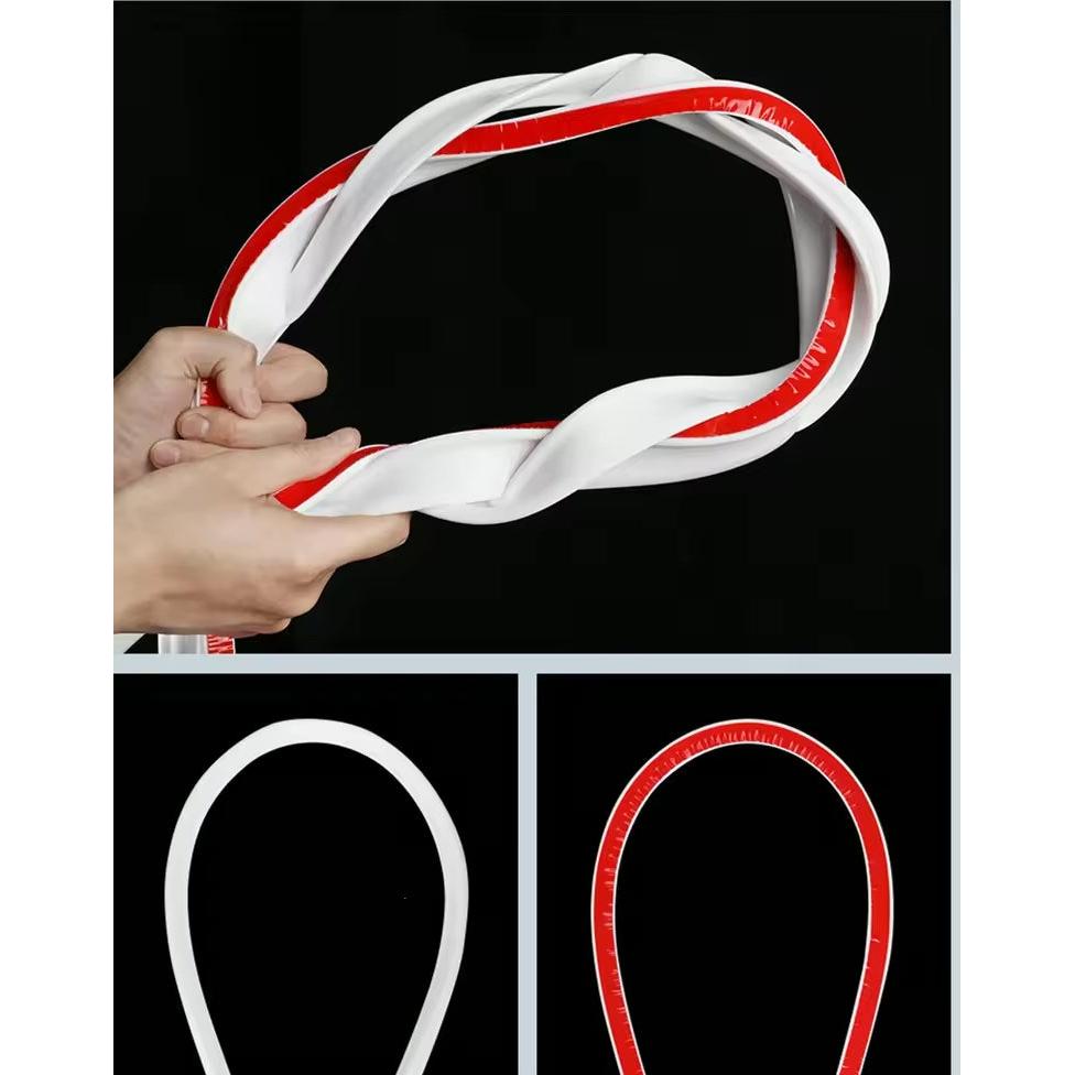 Silicone Shower Barrier | Bathroom Water Stopper Dam, Bottom Sealing Strip