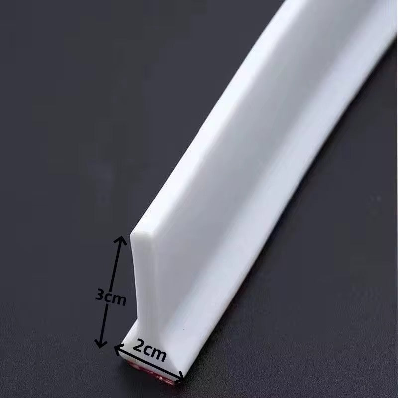 Silicone Shower Barrier | Bathroom Water Stopper Dam, Bottom Sealing Strip
