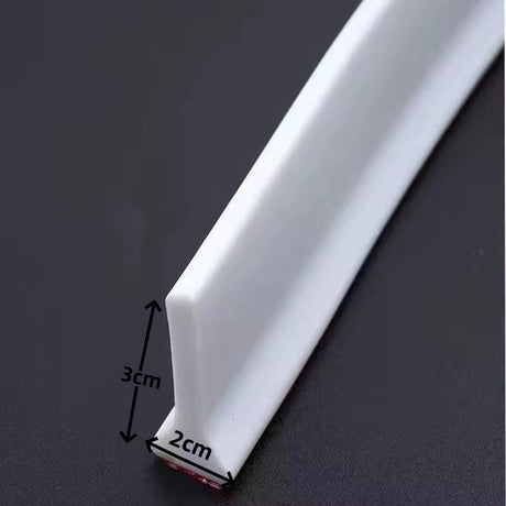 Silicone Shower Barrier | Bathroom Water Stopper Dam, Bottom Sealing Strip