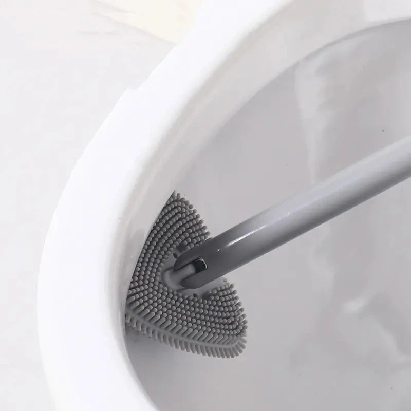 Silicone Toilet Cleaning Brush Hygienic Durable & Quick Drying Cleaning Tools Toilet Brushes