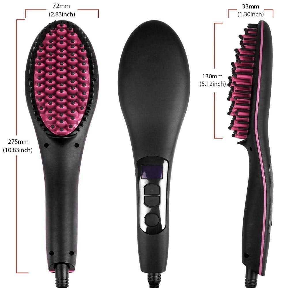 Simply Straight Hot Comb Ceramic Hair Brush Straightener