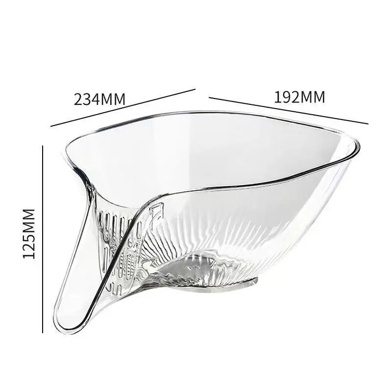 Sink Strainer Drainer Basket Colander Multi Functional Sink Rinse & Drain Basket Clear Grey