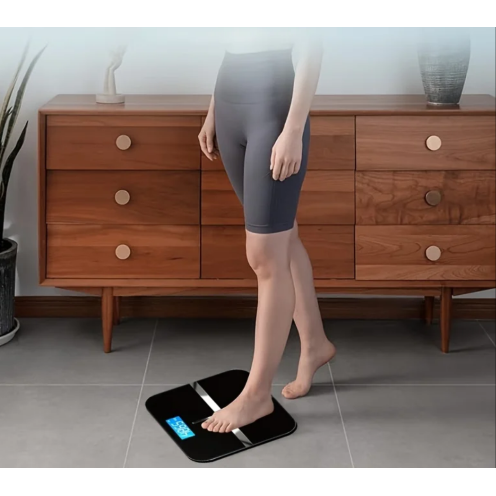 Smart Digital Electronic Body Scale USB Rechargeable with LCD Display