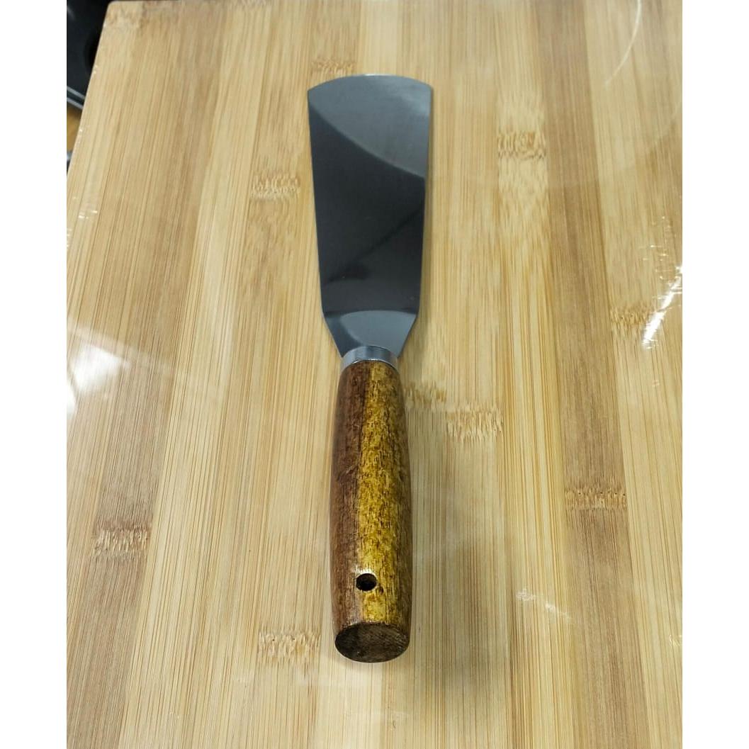 Stainless Steel Kitchen Accessories with Wooden Handles–Whisk, Spatula, Ice Cream Scoop