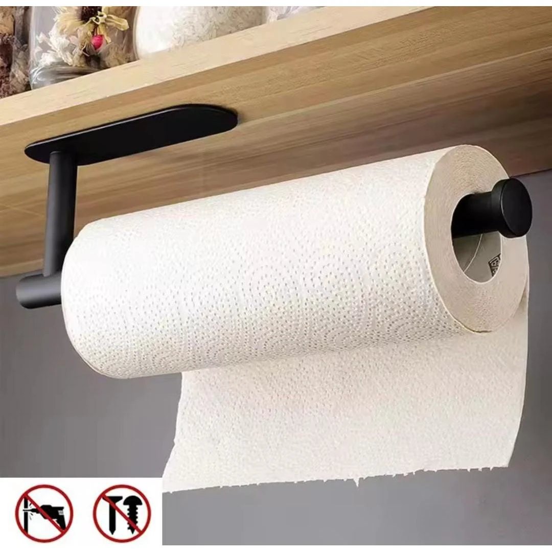Stainless Wall Mounted Paper Towel Holder SUS 304 Steel for Kitchen & Bathroom Kitchen Accessories Paper Towel Holders